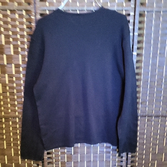 Boss V-Neck Sweater in Black and Brown - Picture 3 of 6